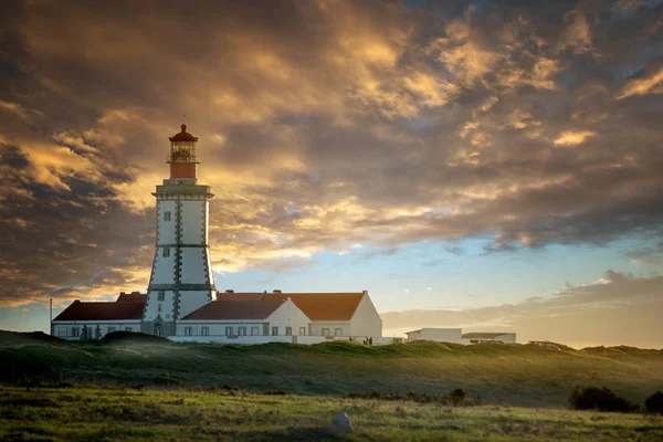 Lighthouse in sunset — Stok fotoğraf