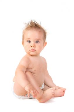 Güzel bebek izole
