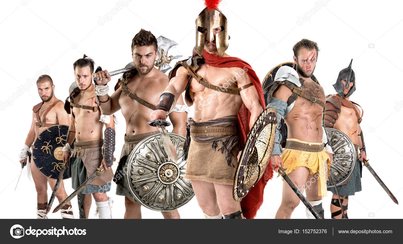 Grupo de gladiadores — Foto de stock #152752376 © luislouro