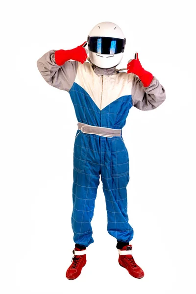 Racing driver posing — Stock Photo, Image