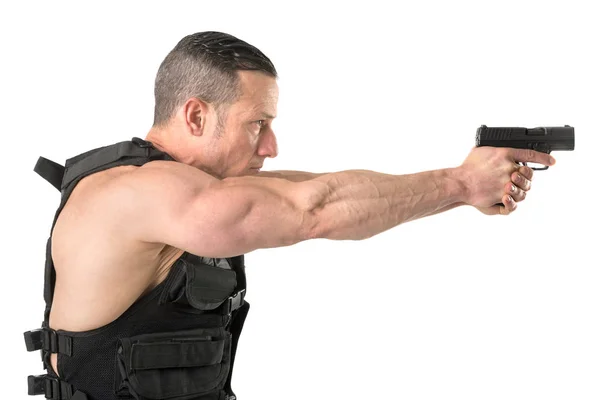 Special force with gun — Stock Photo, Image