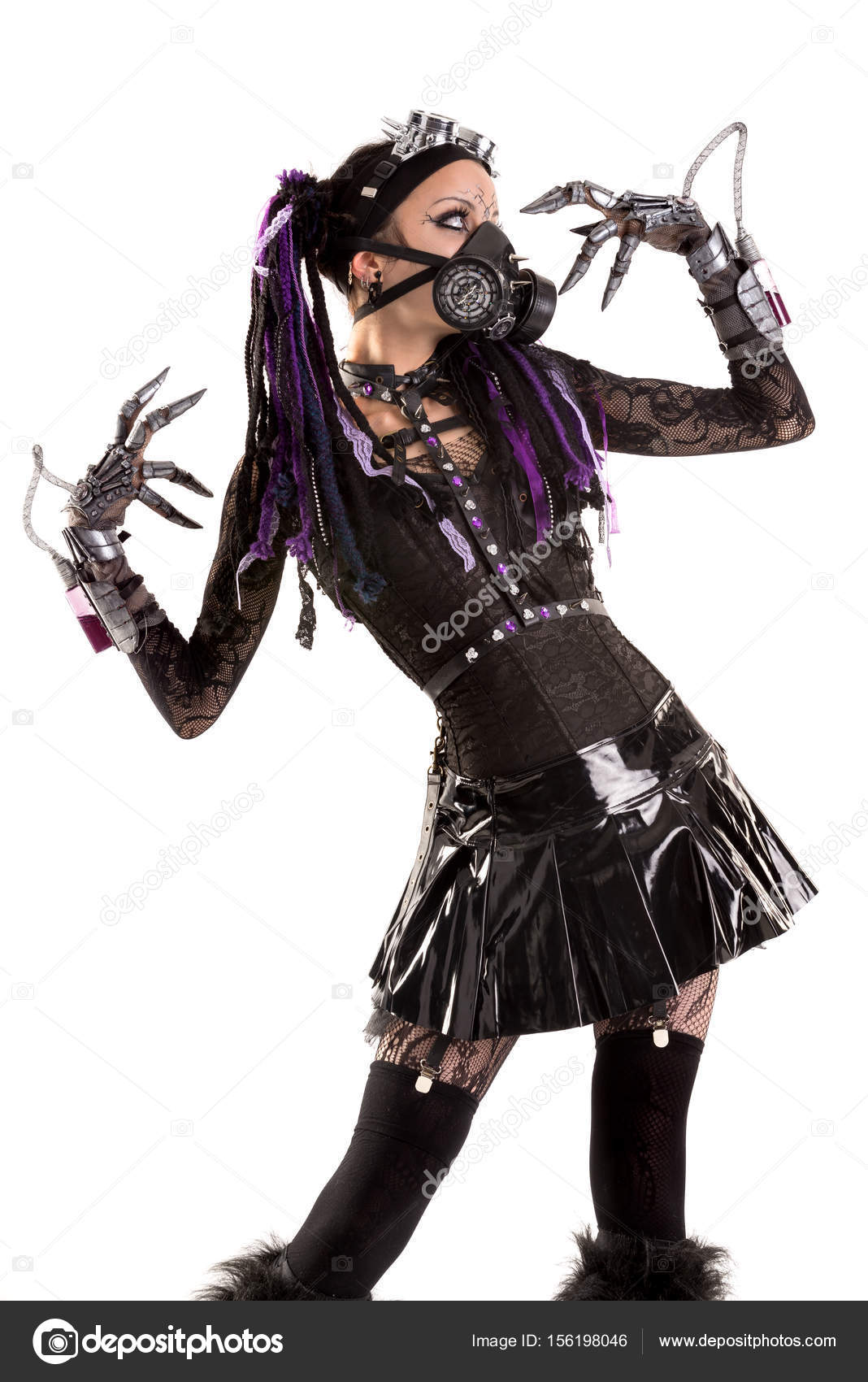 Cyber-Gothic girl — Stock Photo © luislouro #156198046