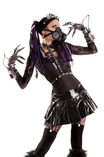 Cyber-Gothic Girl — Stockfoto