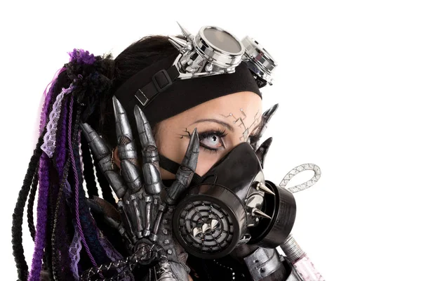 Cyber-Gothic girl — Stock Photo, Image