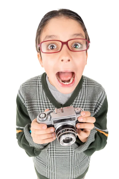 Fotógrafo da velha escola — Fotografia de Stock