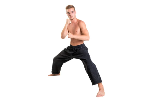 Estudante de artes marciais — Fotografia de Stock