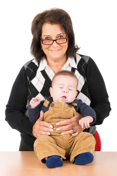 Abuela y bebé — Foto de Stock