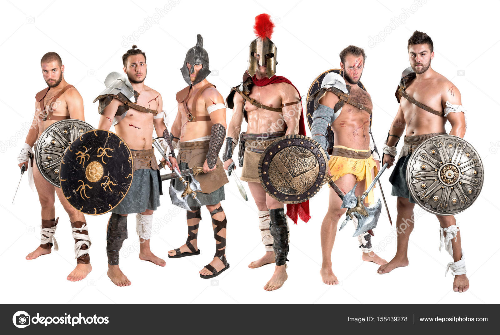 Grupo de gladiadores — Foto de stock #158439278 © luislouro