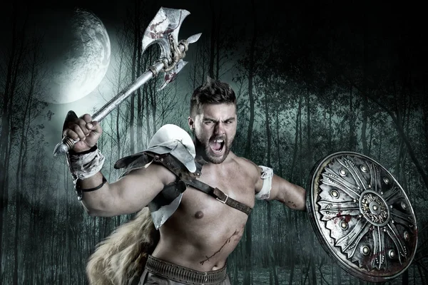 Gladiator/Barbarian warrior — Stock Photo, Image