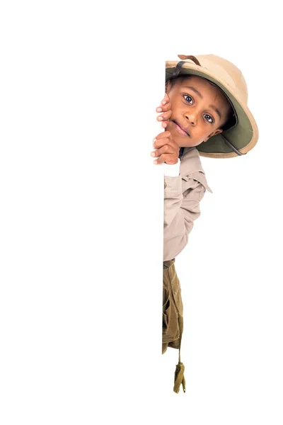 Niño con ropa Safari — Foto de Stock