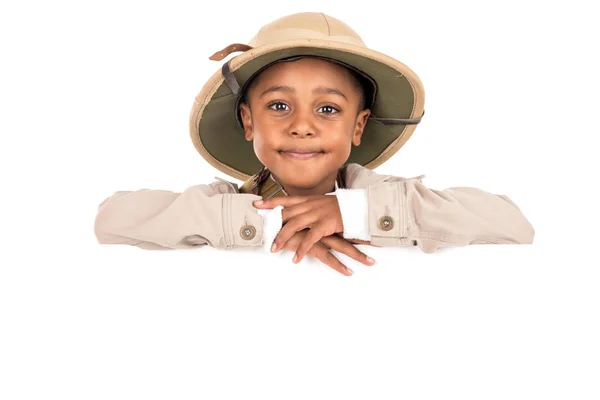 Boy in safari clothes — Stock Photo, Image