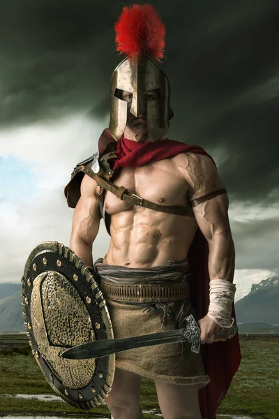 Alter Soldat oder Gladiator — Stockfoto