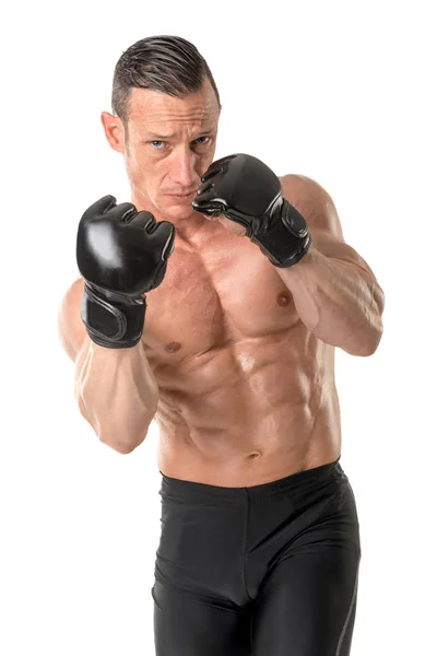 MMA athlete isolated — Stock Photo, Image