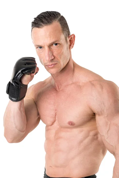 MMA sportovec, samostatný — Stock fotografie