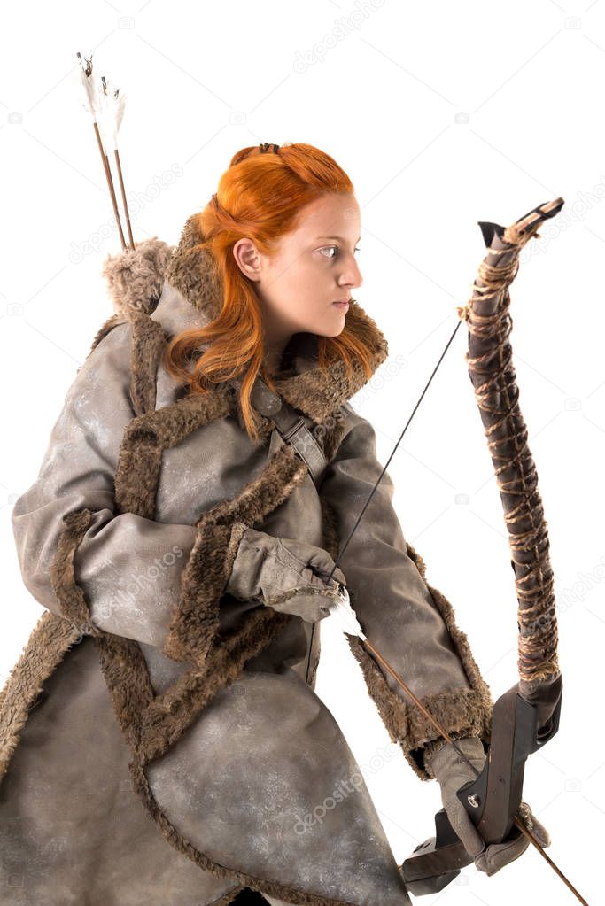 Girl in archer costume
