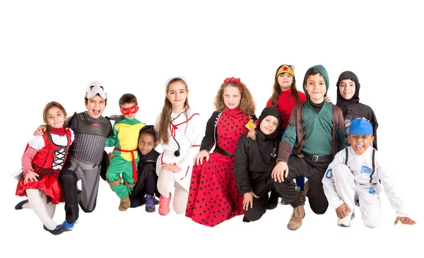 Дети в костюмах — стоковое фото