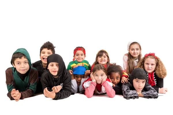 Kids in costumes — Stock Photo, Image