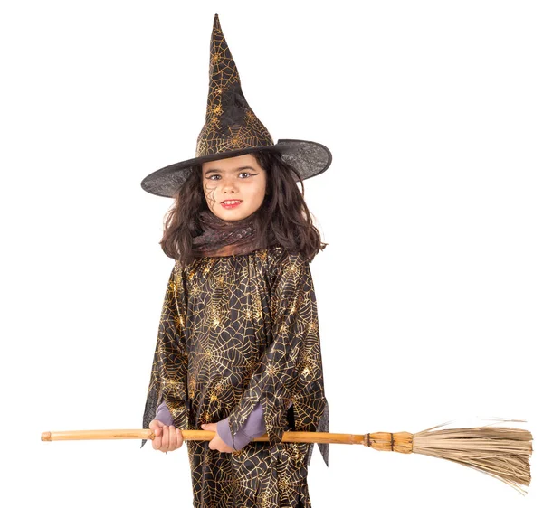 Halloween strega ragazza — Foto Stock