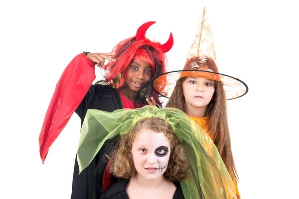 Kinderen in Halloween — Stockfoto