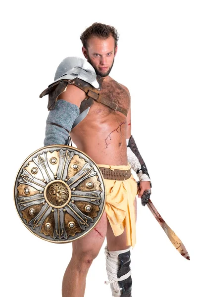 Ancient Gladiator/Barbarian Warrior — Stock Photo, Image