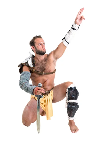 Gladiátor/barbarský válečník — Stock fotografie
