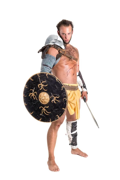 Gladiatore / guerriero barbaro — Foto Stock