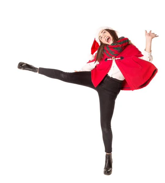 Fille dans Noël, danse — Photo