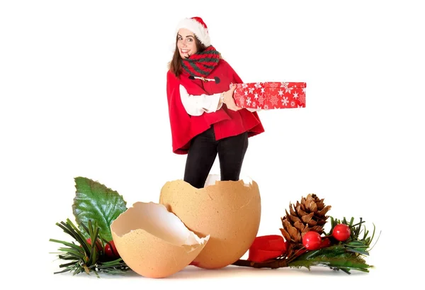 Girl in Christmas — Stock Photo, Image