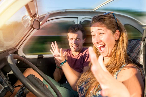 Scary driving lessons — Stock Photo, Image