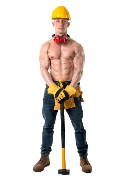 Strong construction worker — Stock Photo, Image