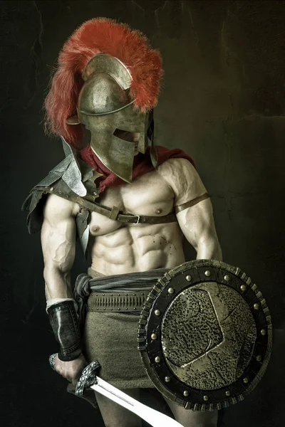 Alter Soldat oder Gladiator — Stockfoto