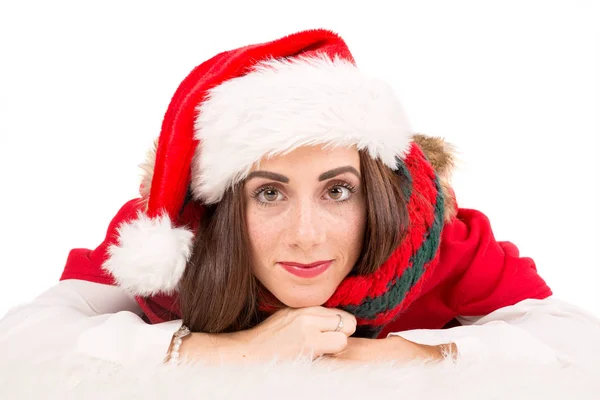 Chica en Navidad —  Fotos de Stock