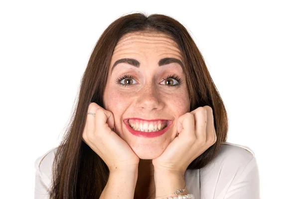 Mujer casual feliz — Foto de Stock