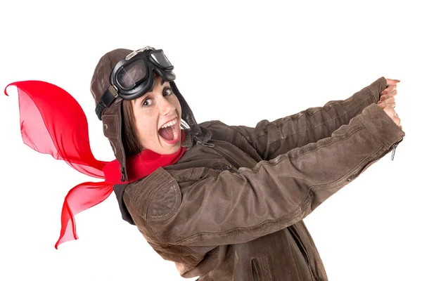 Funny aviator — Stock Photo, Image