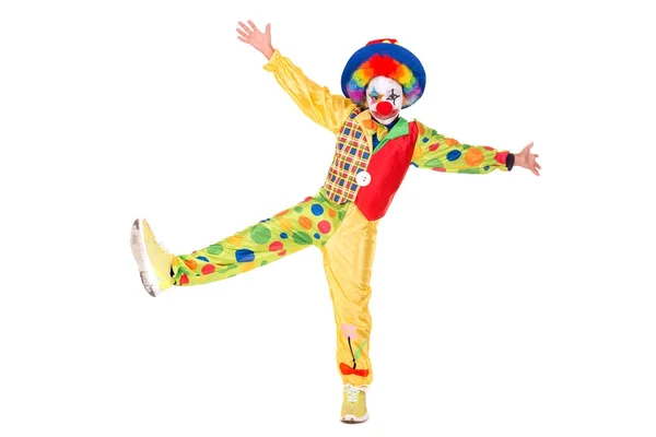 Ragazzo in costume da clown — Foto Stock