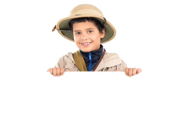 Chłopiec w stroje Safari — Zdjęcie stockowe