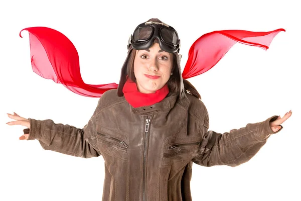 Funny aviator — Stock Photo, Image