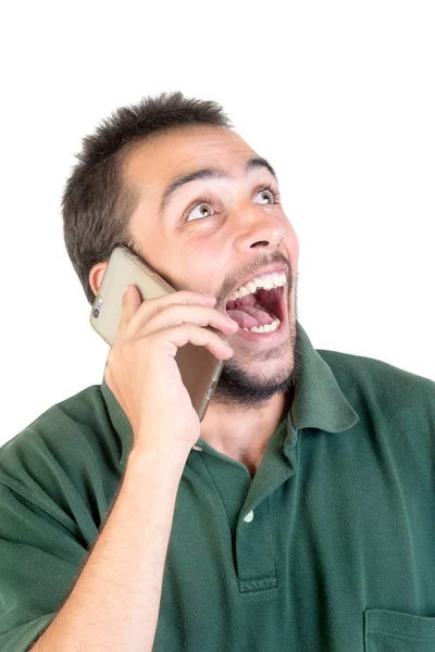 Man with cellphone Stock Photo
