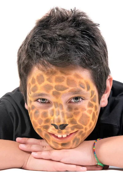 Boy with face-paint — Stock Photo, Image