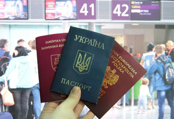 A különböző országok útlevelek — Stock Fotó