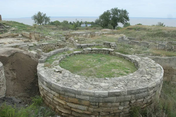 La fortaleza de Bilhorod-Dnistrovskyi es un monumento histórico y arquitectónico de los siglos XIV. País Ucrania . — Foto de Stock