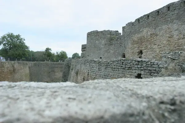 La fortaleza de Bilhorod-Dnistrovskyi es un monumento histórico y arquitectónico de los siglos XIV. País Ucrania . — Foto de Stock