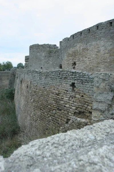 Bilhorod-Dnistrovskyj pevnost je historickou a architektonickou památkou Xiv století. Země Ukrajina. — Stock fotografie