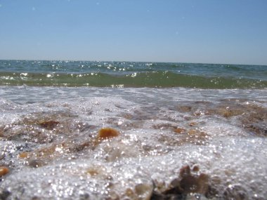 Plaj ve dalgalar üzerinde Karadeniz, Odessa