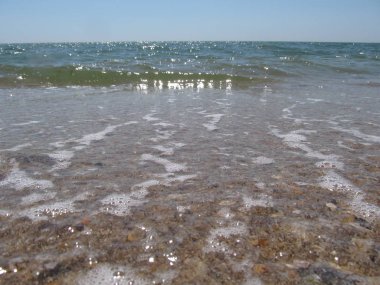 Plaj ve dalgalar üzerinde Karadeniz, Odessa