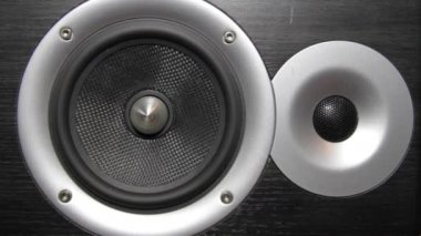 Müzik çalarken ses sütun hoparlör membran