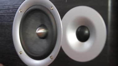 Müzik çalarken ses sütun hoparlör membran