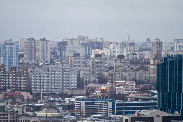 Kiev vista da cidade, panorama Kiev, Ucrânia — Fotografia de Stock