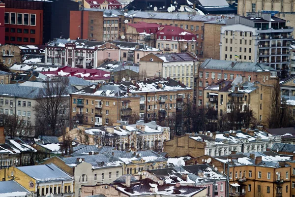 Київський міський погляд, Панорама Київ, Україна — стокове фото