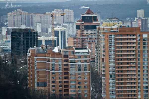 Київський міський погляд, Панорама Київ, Україна — стокове фото